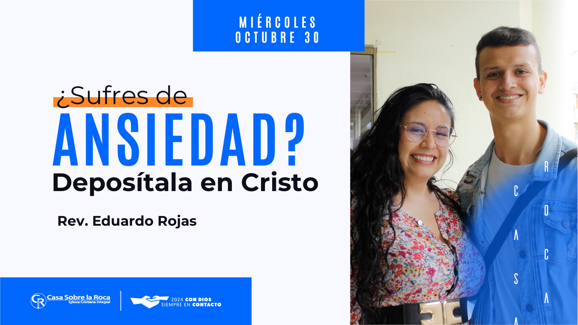 ¿Sufres de ansiedad? deposítala en Cristo