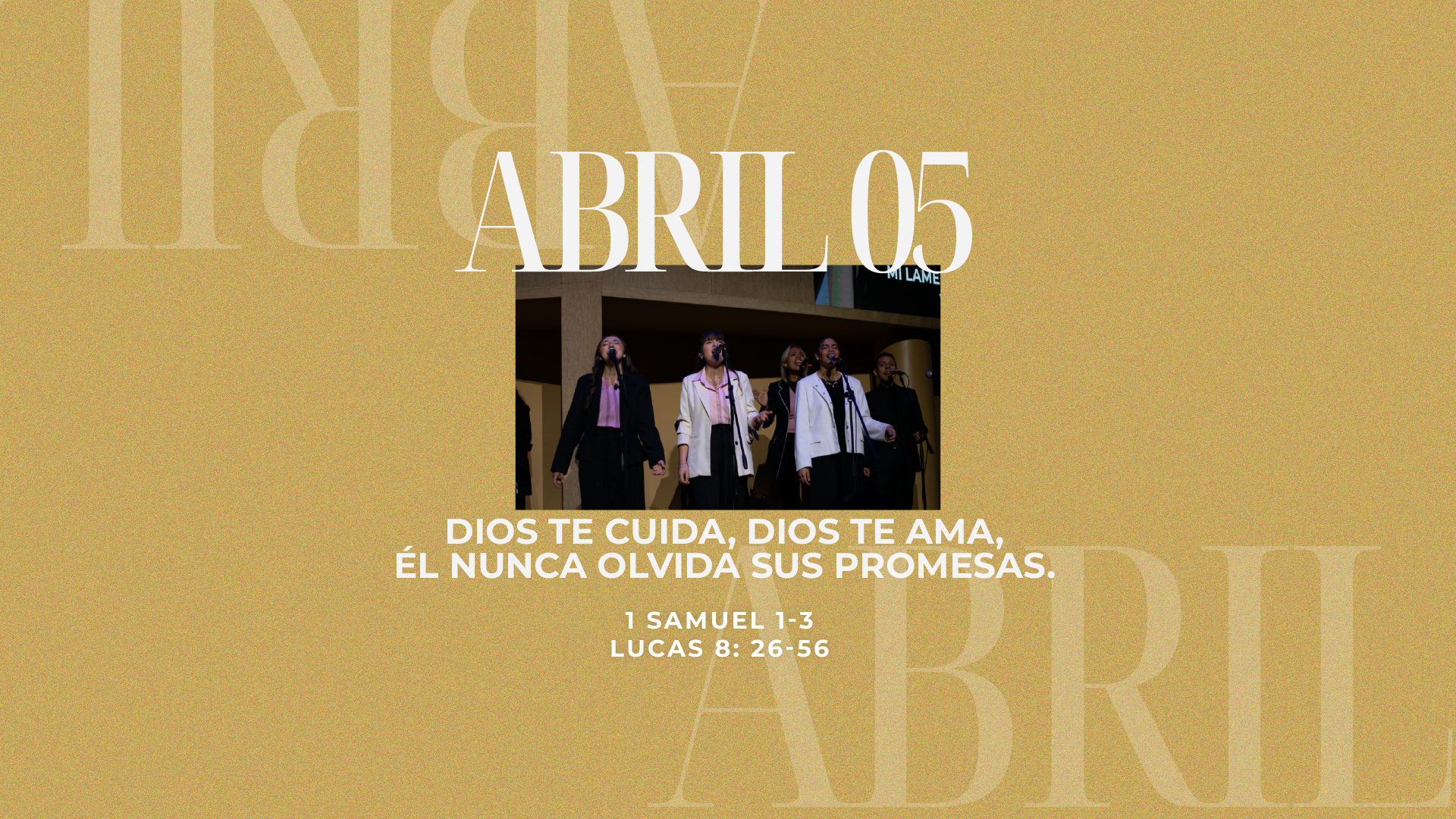 Abril 05 | Gracias por