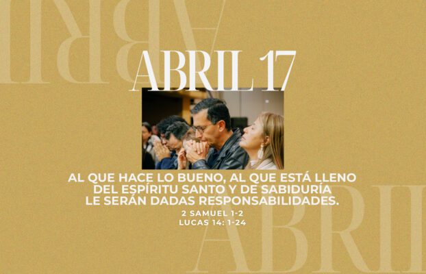 Abril 17 | Lléname de tu Espíritu