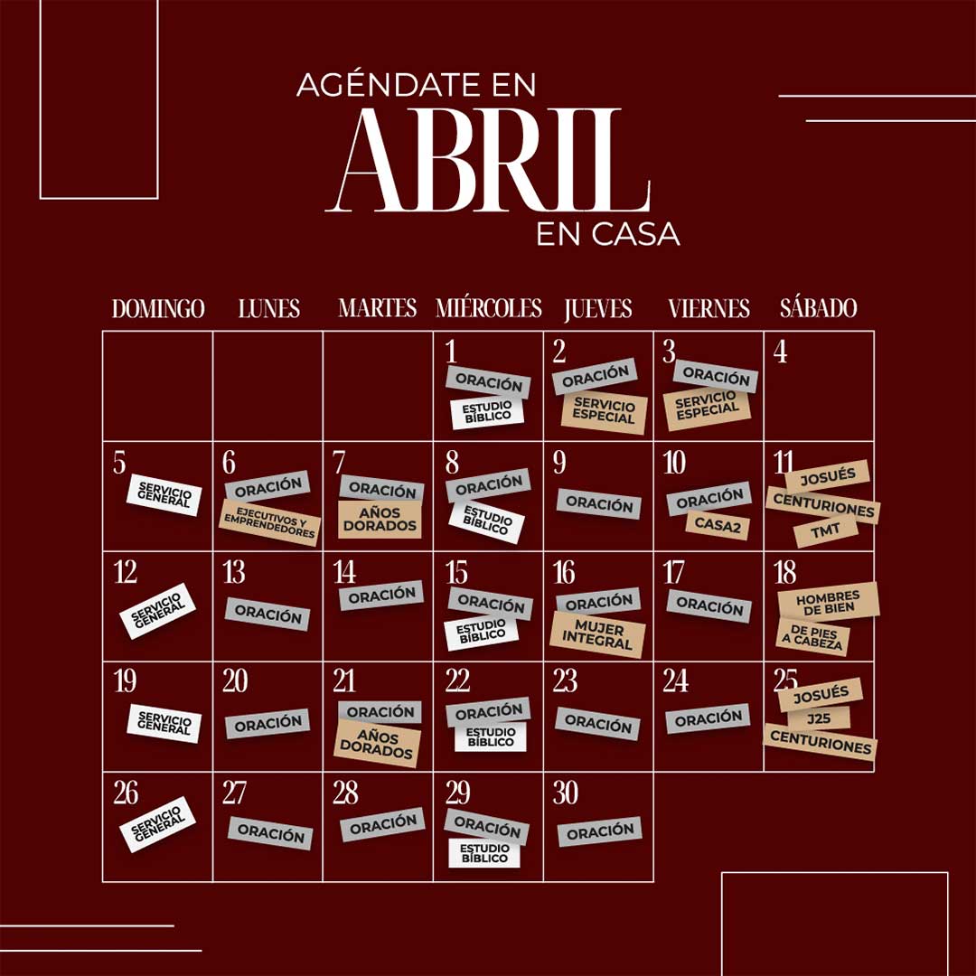 Iglesia Casa Sobre la Roca | Bogotá 15 Prográmate en Abril