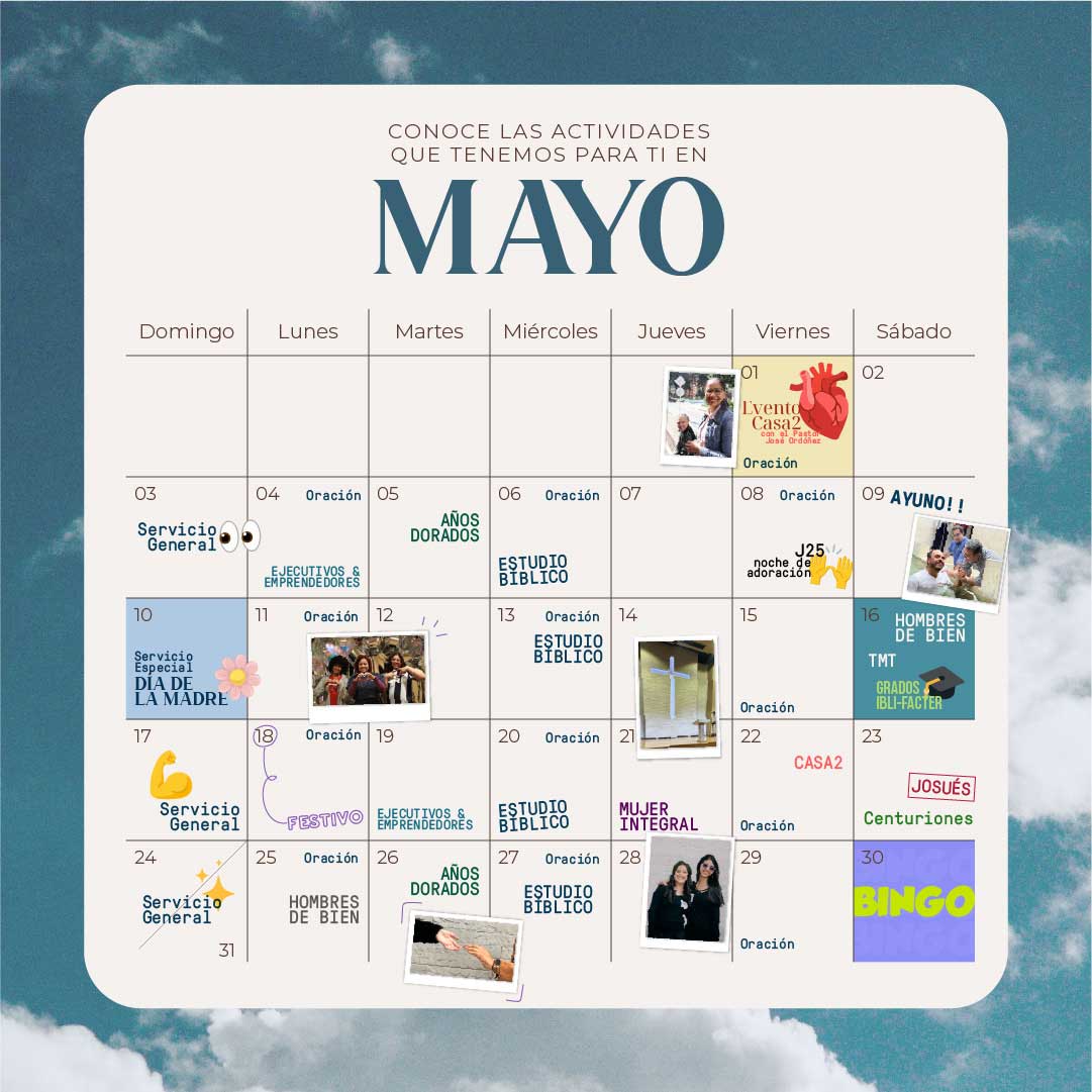 Prográmate en Mayo